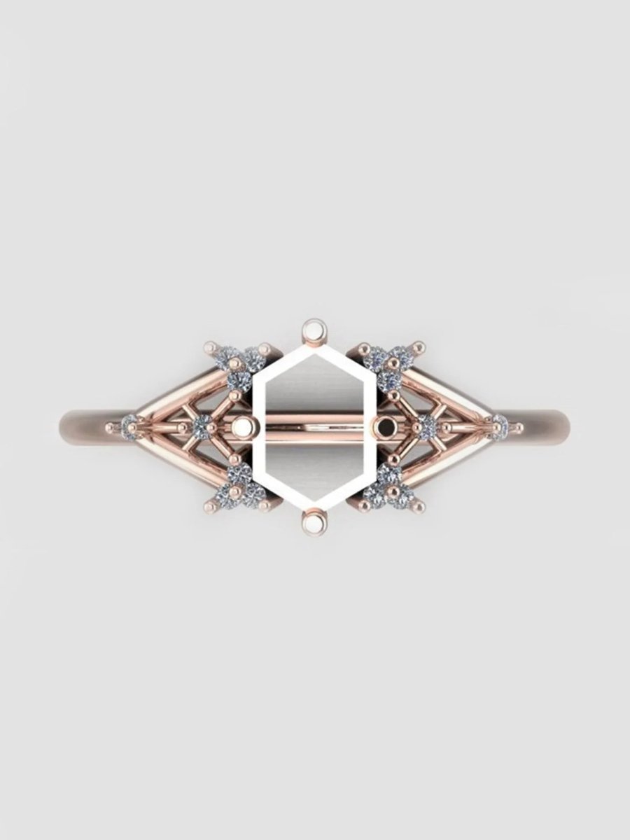 Bague étoile hexagonale H/S