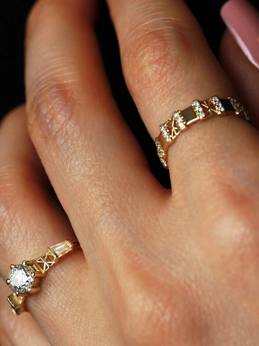 Snowflake Eternity Band