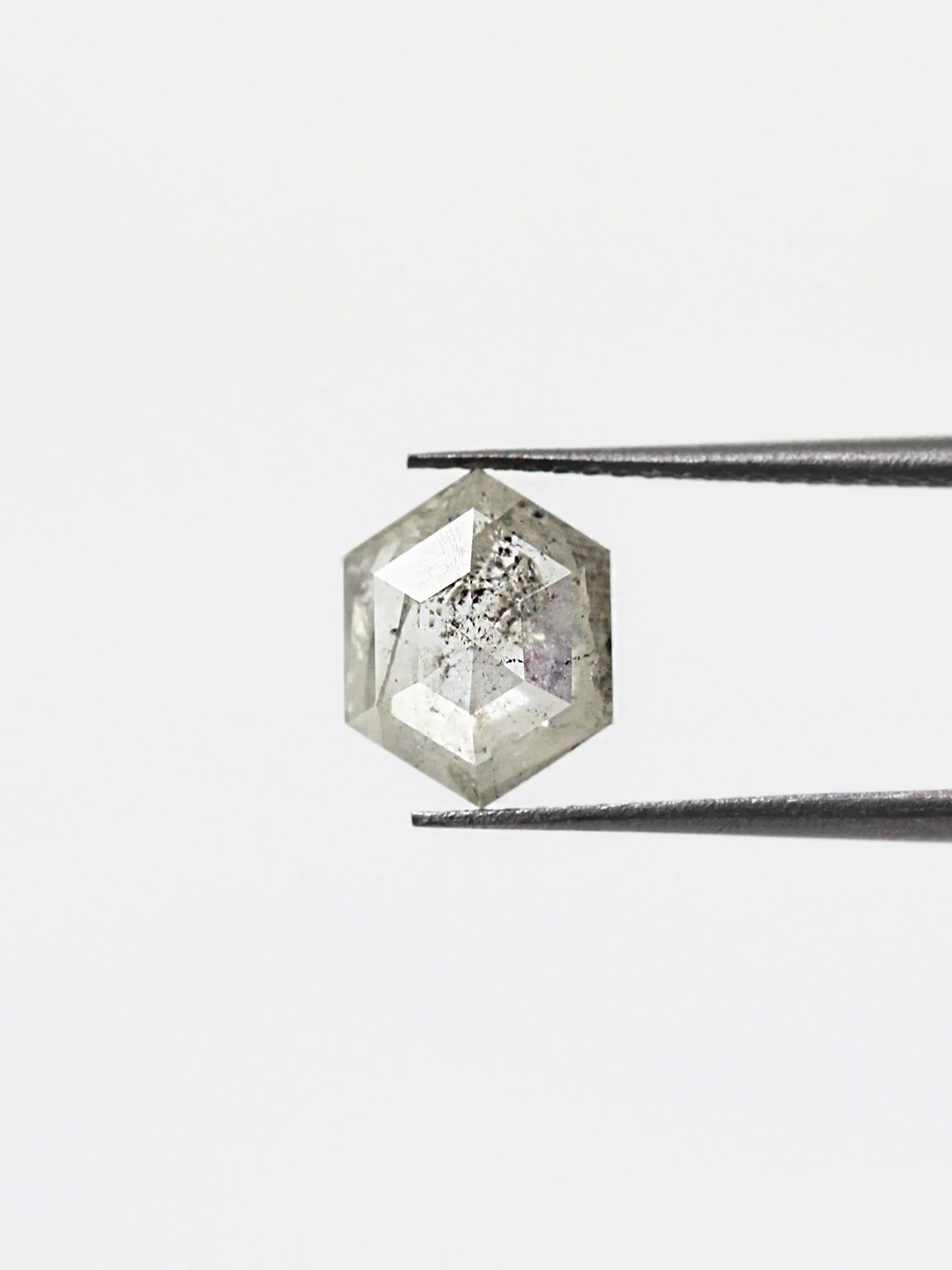 1.44CT Salt and Pepper Hexagon Inventory SKU SPHEX-07 - HIDDENSPACE