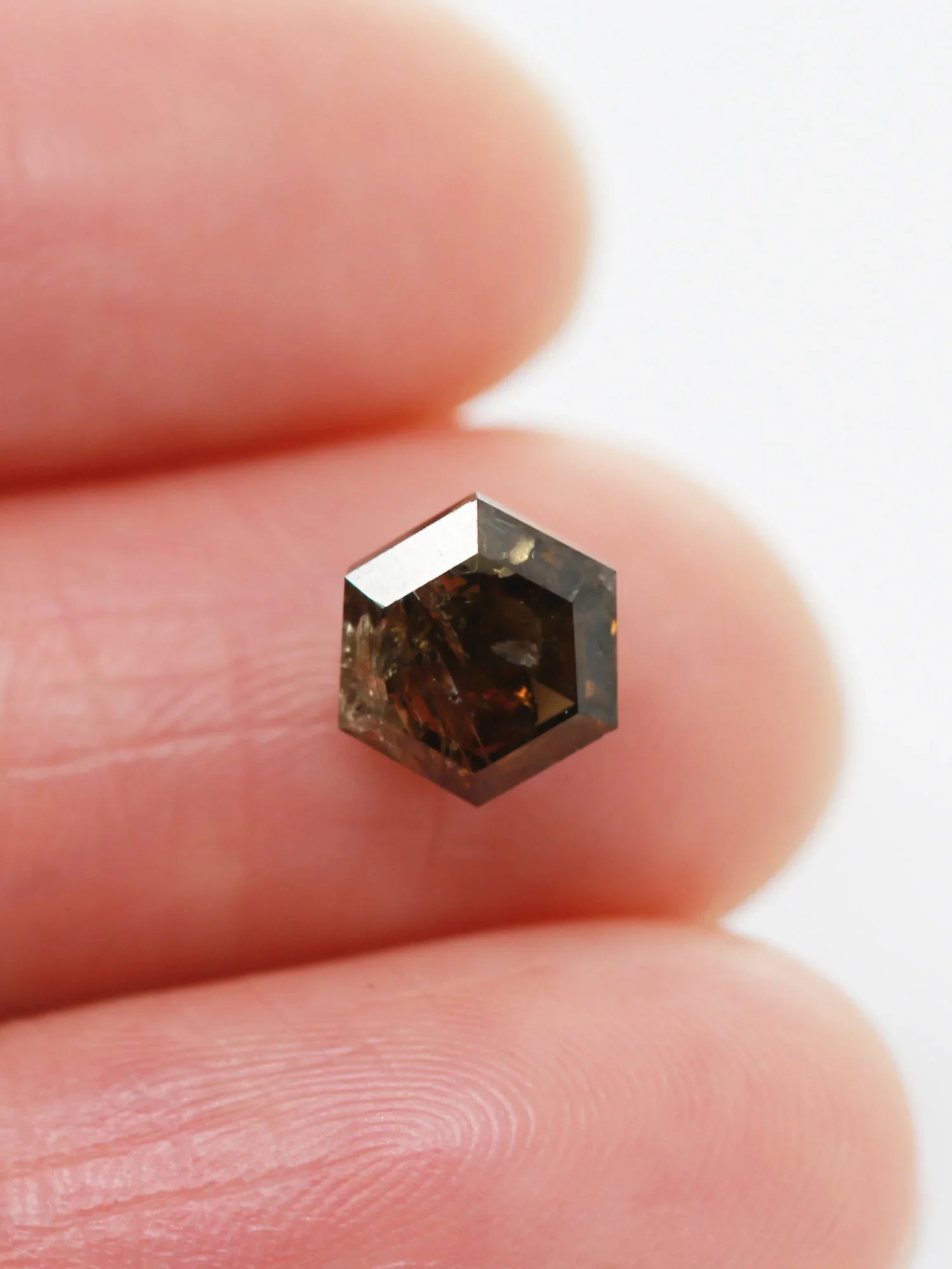 1,64 ct Salz- und Pfeffer-Sechseck-Inventar SKU SPHEX-11