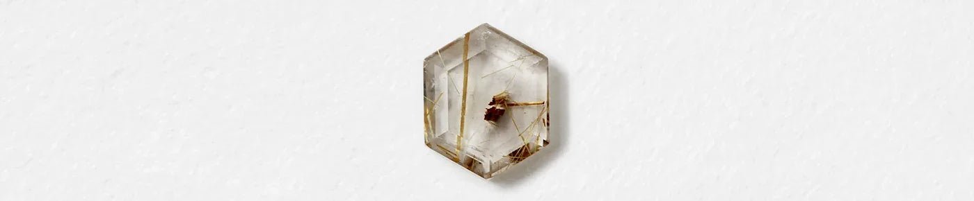 Hexagon (Rutilated Quartz) - HIDDENSPACE