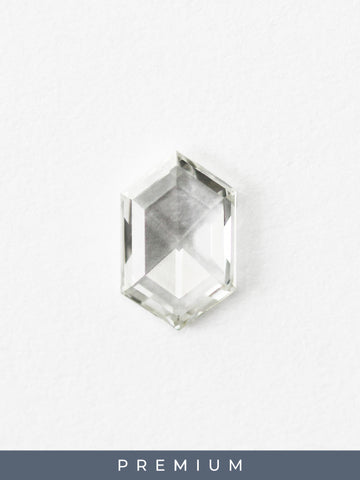 0.51CT White Diamond Hexagon Inventory SKU WDHEX-01