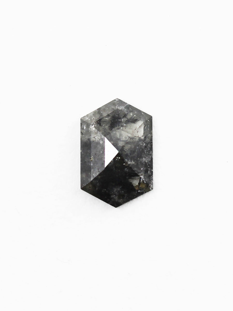 0.80CT Salt and Pepper Hexagon Inventory SKU SPHEX-22