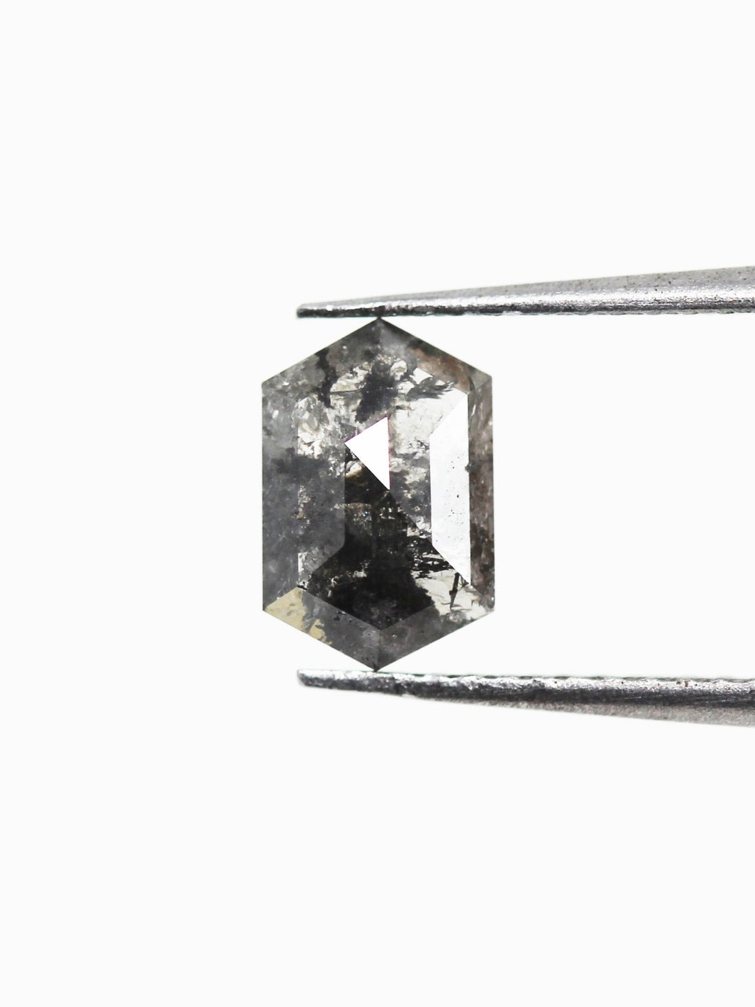 0.80CT Salt and Pepper Hexagon Inventory SKU SPHEX-22