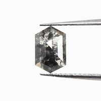 0.80CT Salt and Pepper Hexagon Inventory SKU SPHEX-22