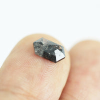 0.80CT Salt and Pepper Hexagon Inventory SKU SPHEX-22