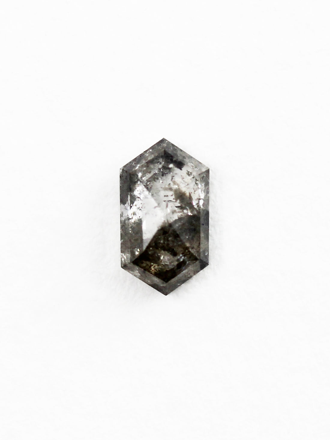 0.92CT Salt and Pepper Hexagon Inventory SKU SPHEX-05