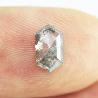 0.92CT Salt and Pepper Hexagon Inventory SKU SPHEX-05