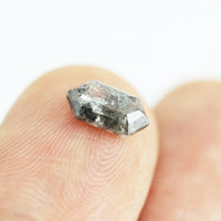 0.92CT Salt and Pepper Hexagon Inventory SKU SPHEX-05