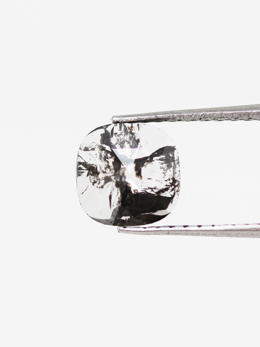 0.65CT Salt and Pepper Cushion Inventory SKU SPCUSHION-07