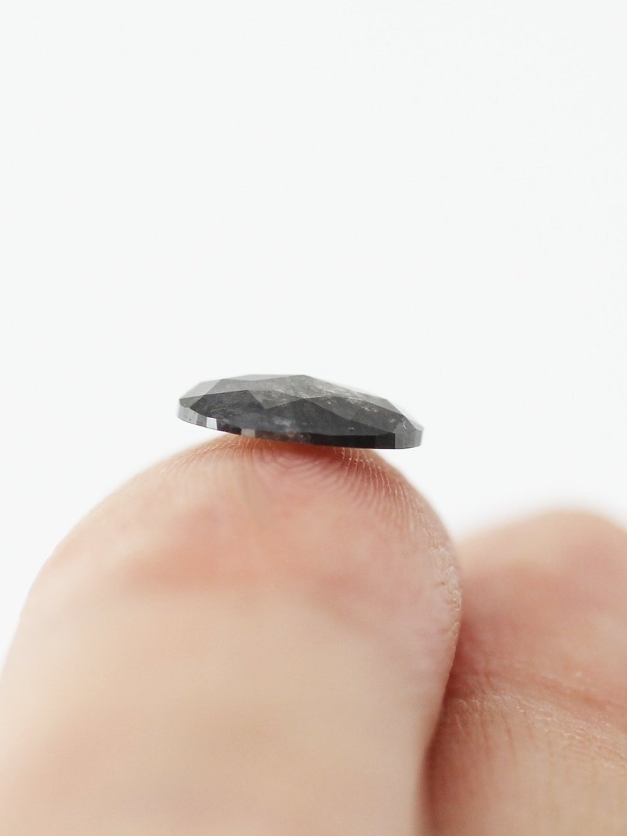 0.80CT Salt and Pepper Oval Inventory SKU SPOVAL-05