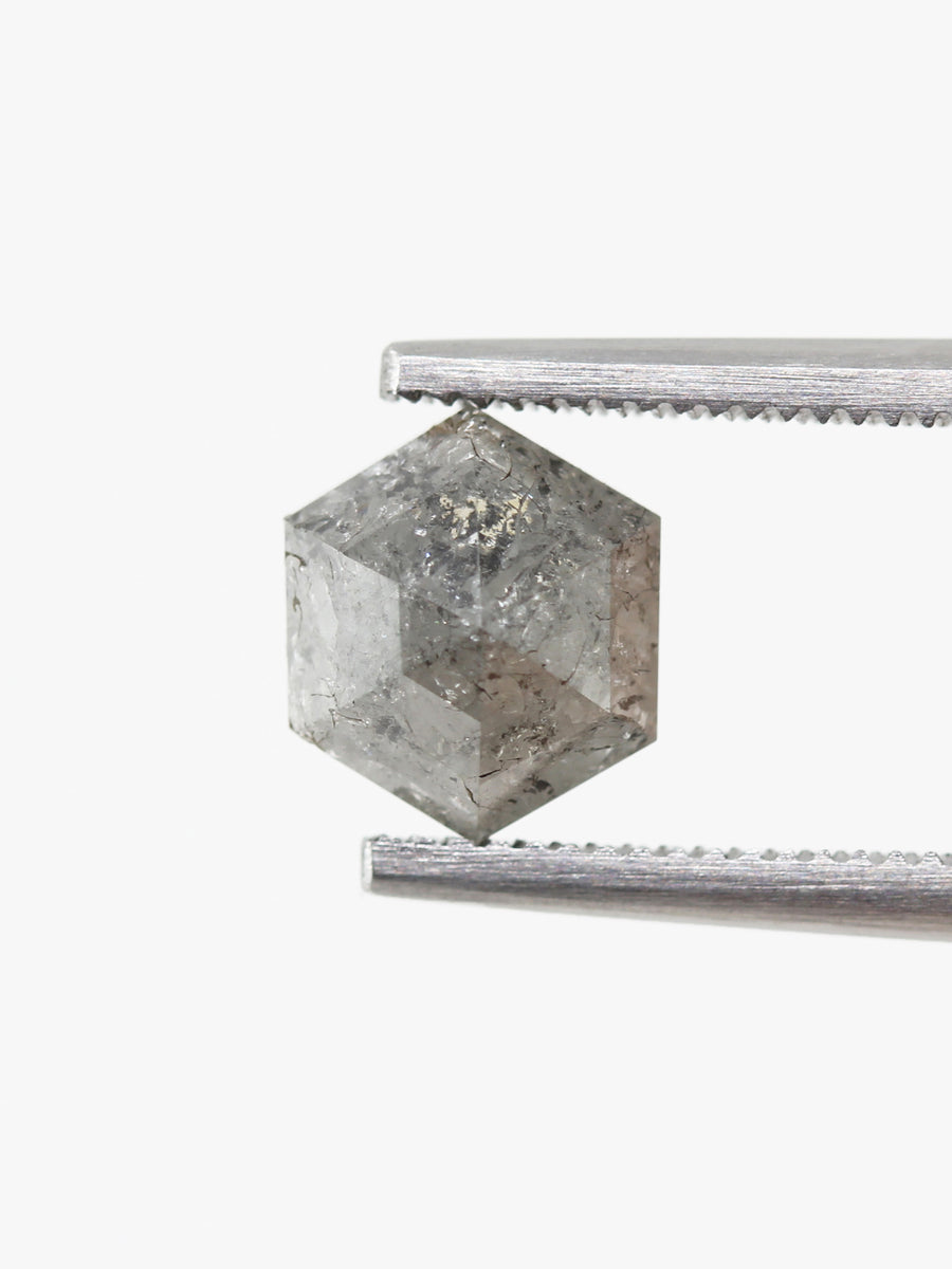 1.92CT Salt and Pepper Hexagon Inventory SKU SPHEXU-07