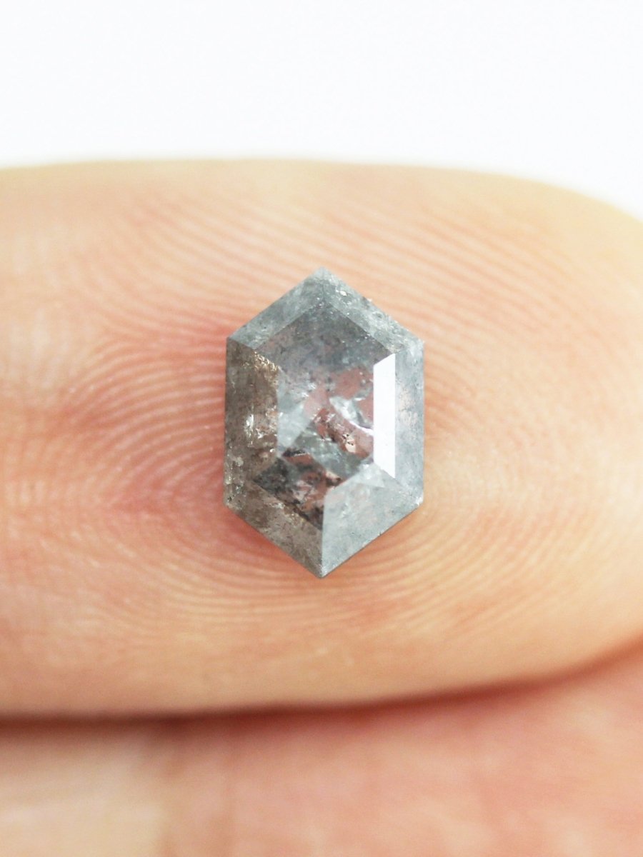 1.01CT Salt and Pepper Hexagon Inventory SKU SPHEX-18