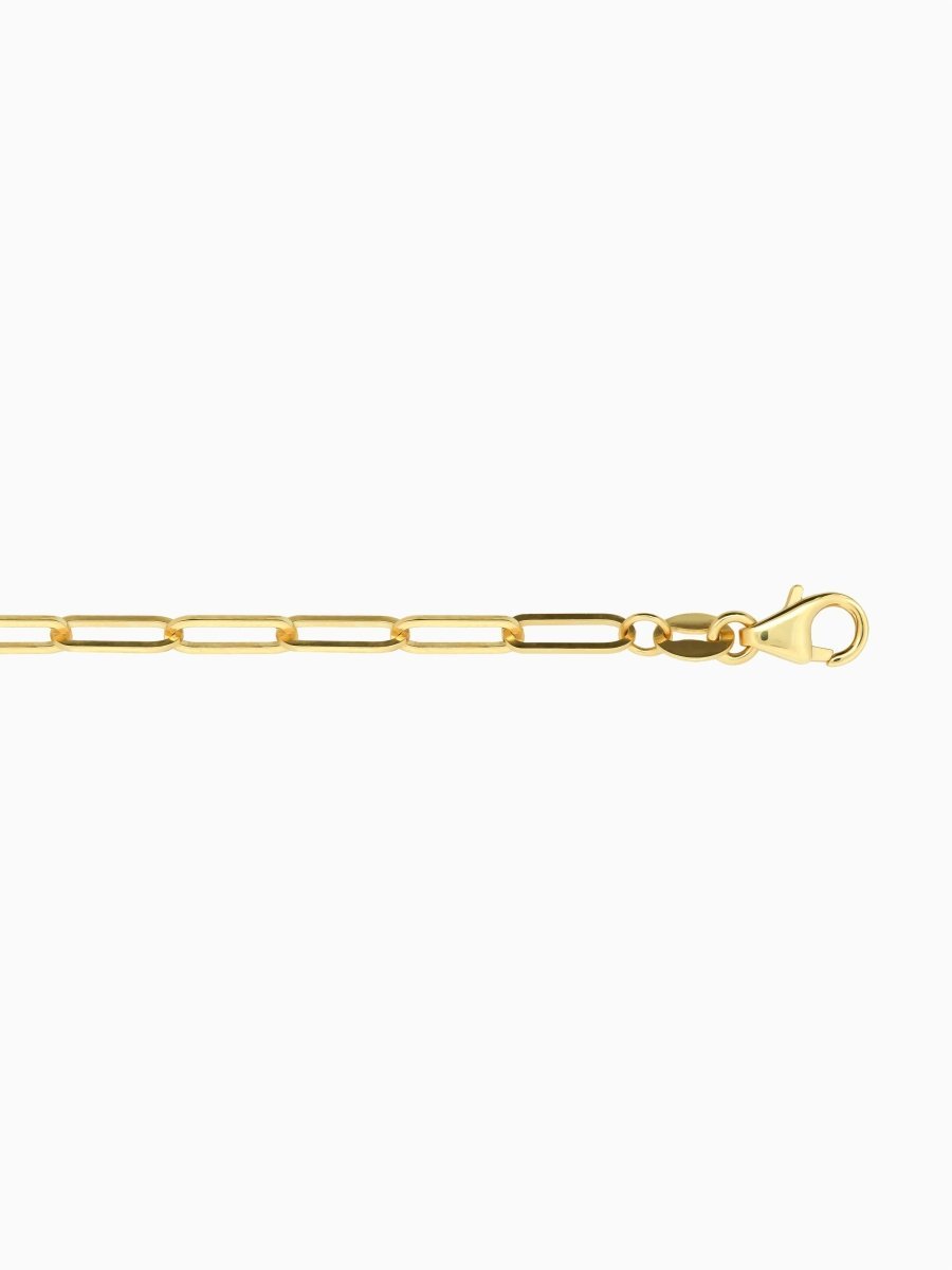 10K Gold 2.5mm Paperclip Chain - HIDDENSPACE