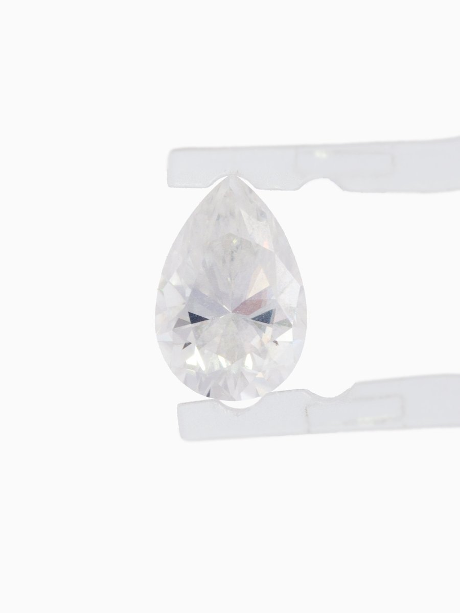 1.25CT White Moissanite Inventory SKU MSPEAR-06 - HIDDENSPACE