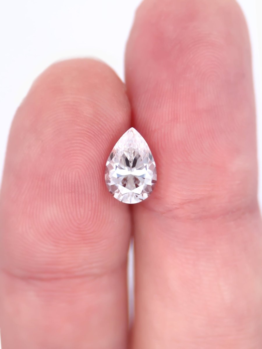 1.28CT White Moissanite Inventory SKU MSPEAR-05