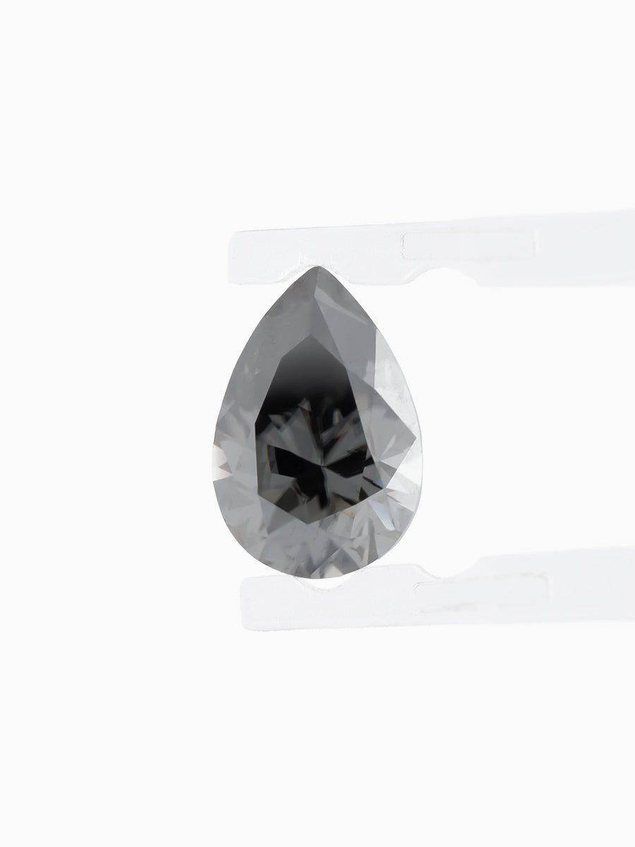 1.30 CT Black Moissanite Pear Inventory SKU MSPEAR - K - 01 - HIDDENSPACE