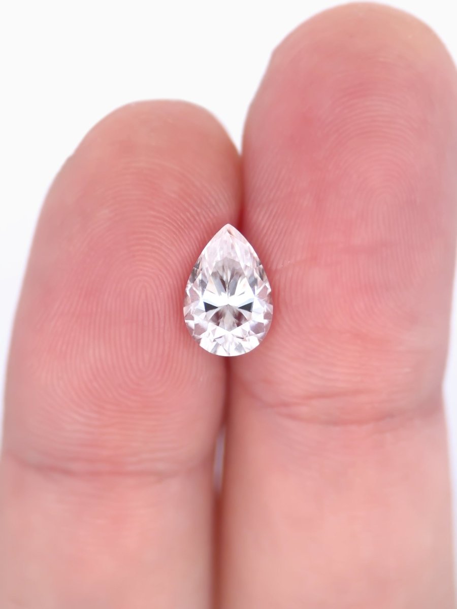 1.32CT White Moissanite Inventory SKU MSPEAR-03 - HIDDENSPACE