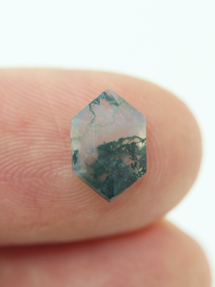 1.37CT Moss Agate Inventory SKU MAHEX-06