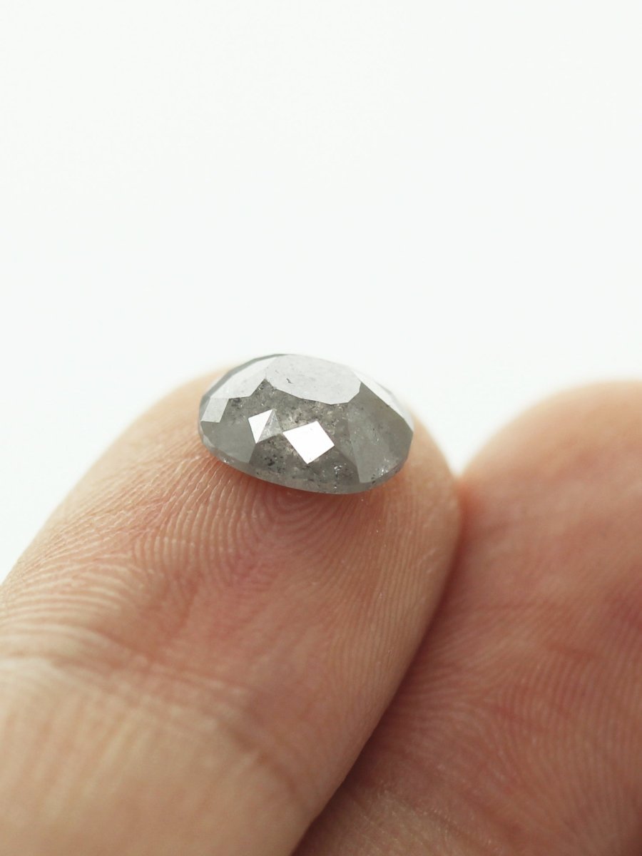 1.37CT Salt and Pepper Cushion Inventory SKU SPCUSHU-01