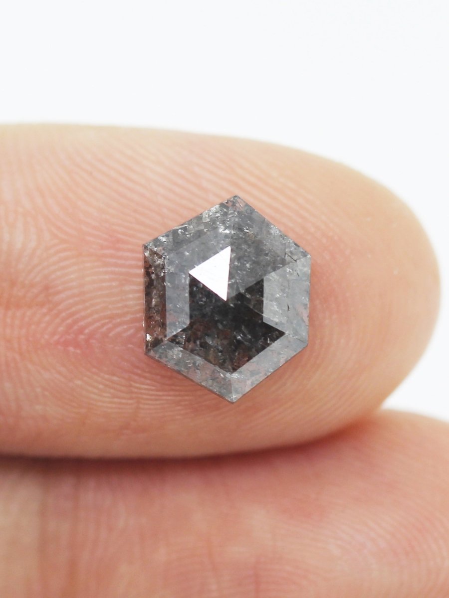 1,41 CT Salz- und Pfeffer-Sechseck-Inventar SKU SPHEX-50