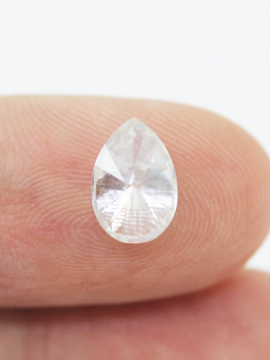 1.43CT White Moissanite Inventory SKU MSPEAR-01 - HIDDENSPACE