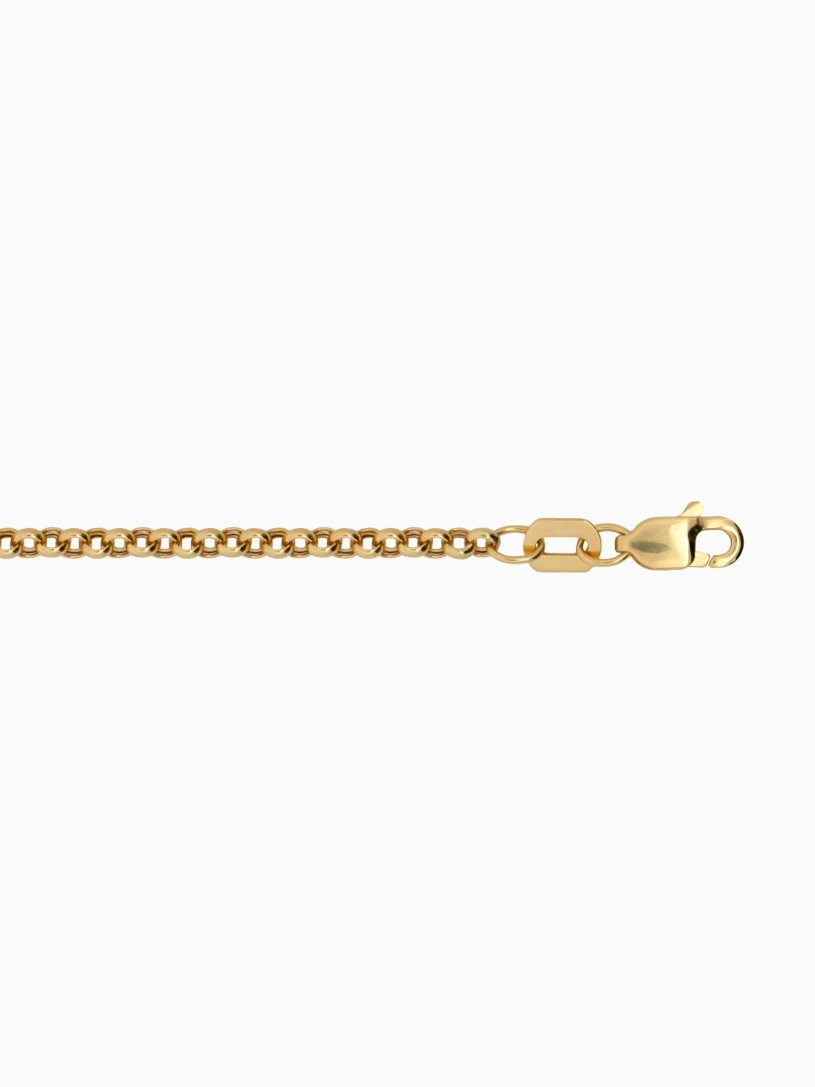 14K Gold 2.5mm Lite Rolo Chain - HIDDENSPACE