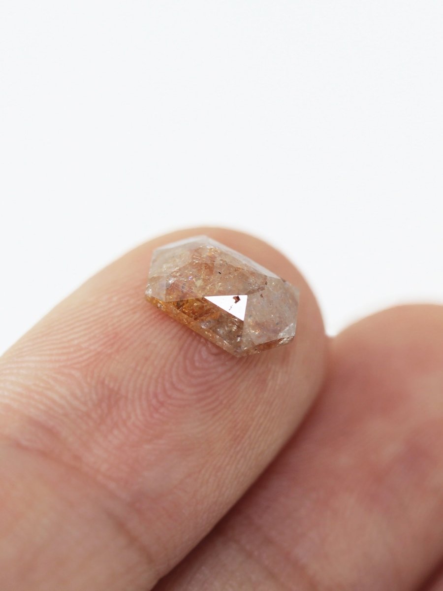 1,54 ct Salz- und Pfeffer-Sechseck-Inventar SKU SPHEXU-08