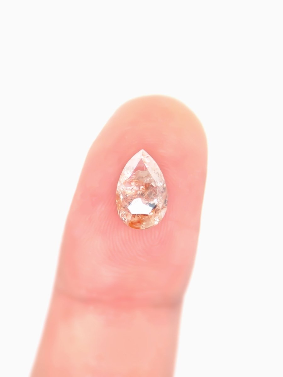 1.67CT Rustic Salt and Pepper Pear Inventory SKU SPPEARNN - 02 - HIDDENSPACE