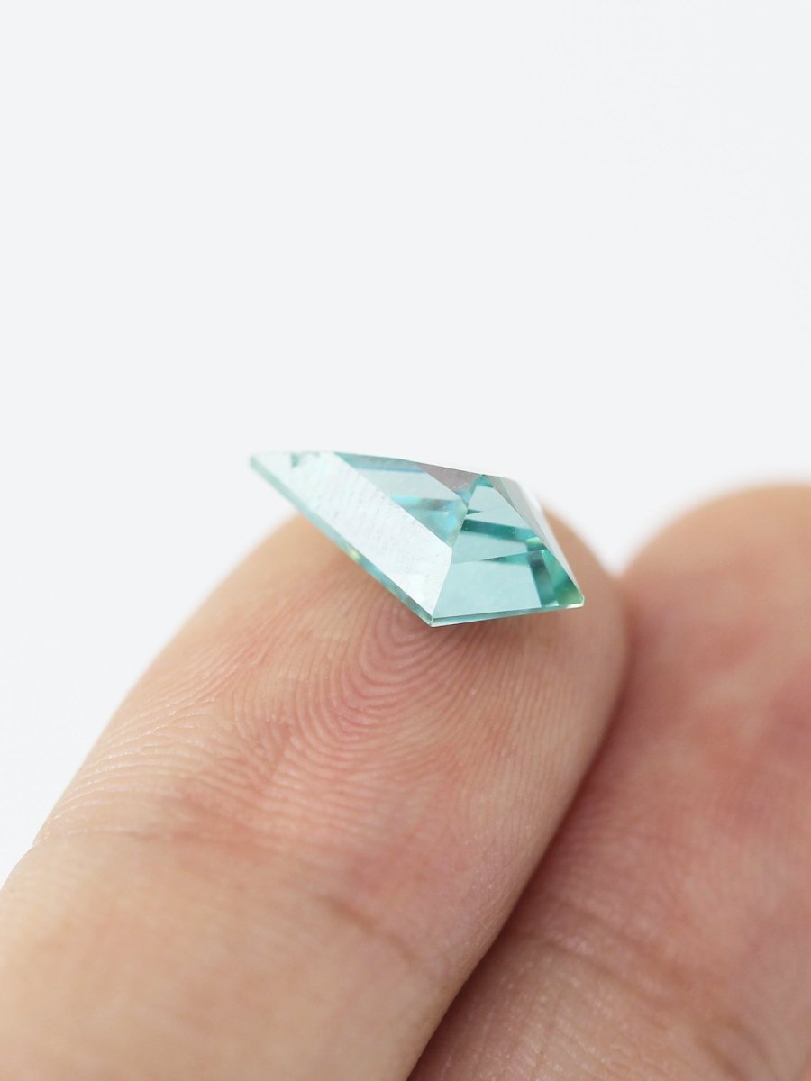 1.74CT Aqua Green Moissanite Inventory SKU MSKITE-25