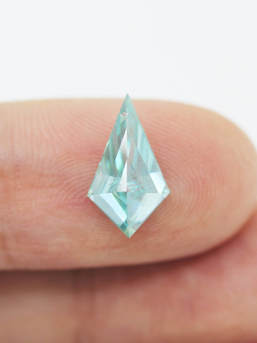 1.74CT Aqua Green Moissanite Inventory SKU MSKITE-25