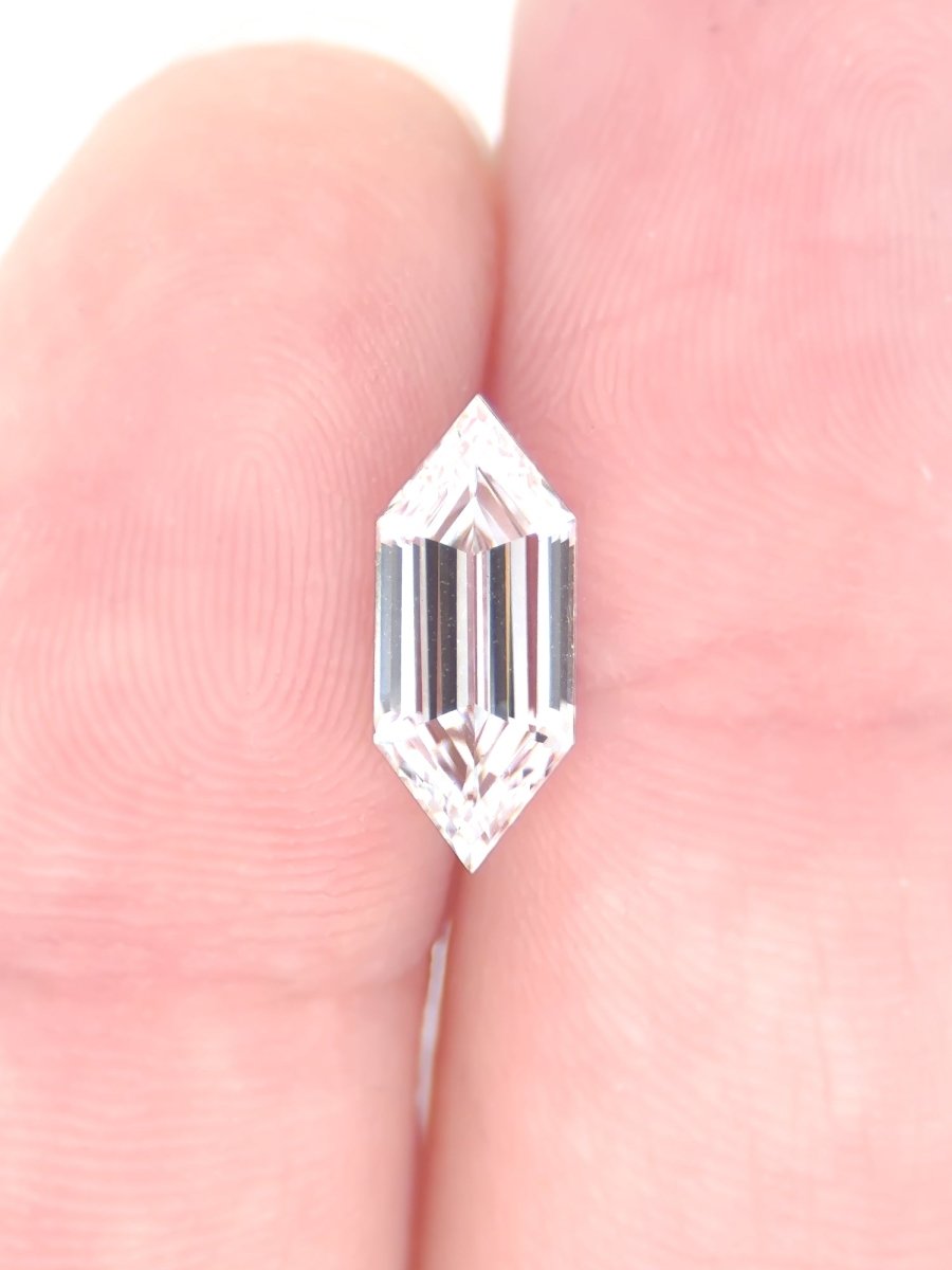 1.75CT White Diamond Hexagon Inventory SKU WDHEXL - 01 - HIDDENSPACE