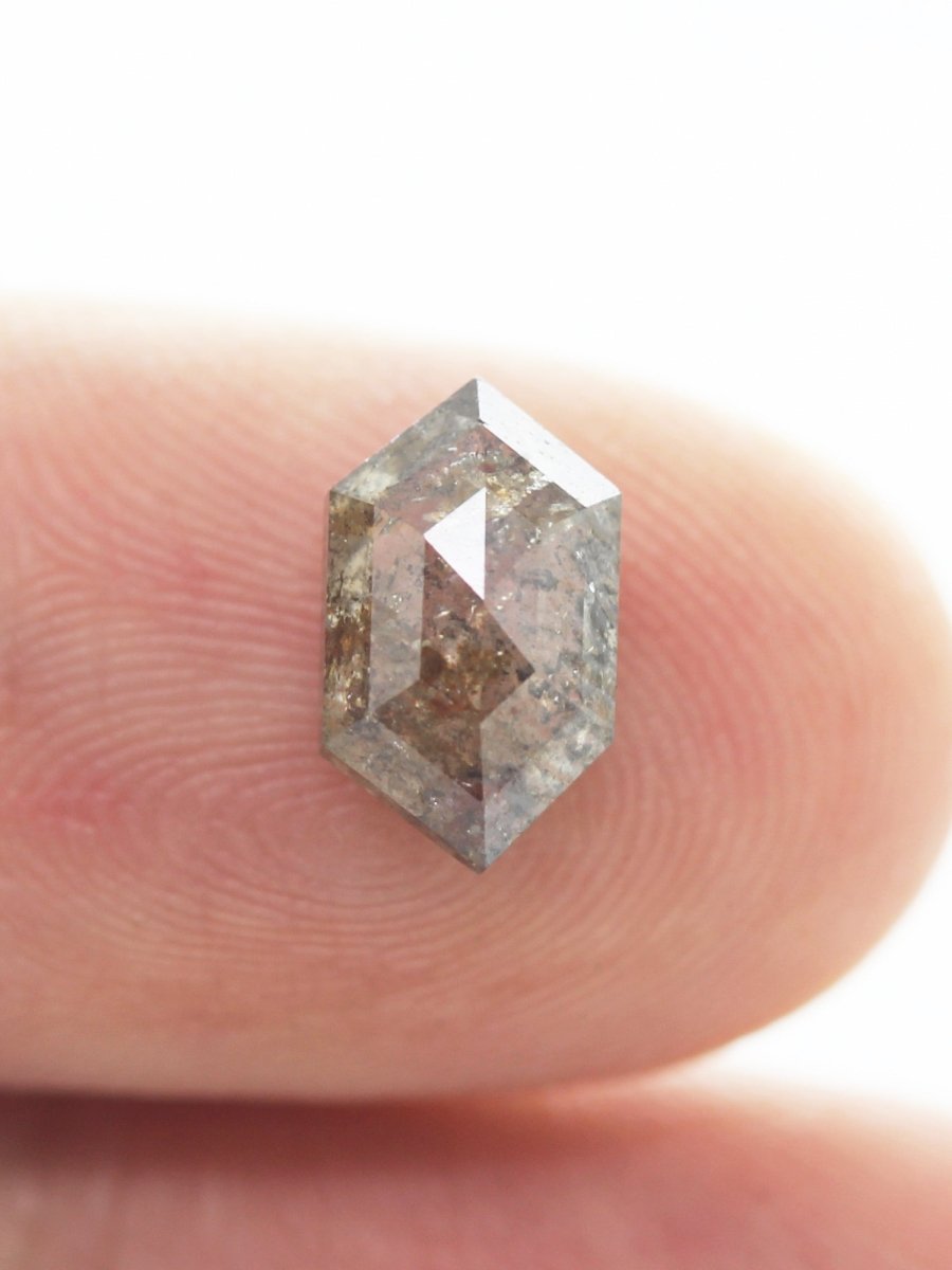 1.81CT Salt and Pepper Hexagon Inventory SKU SPHEXU-02