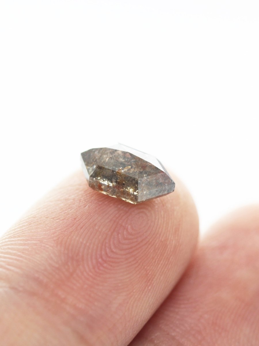 1.81CT Salt and Pepper Hexagon Inventory SKU SPHEXU-02