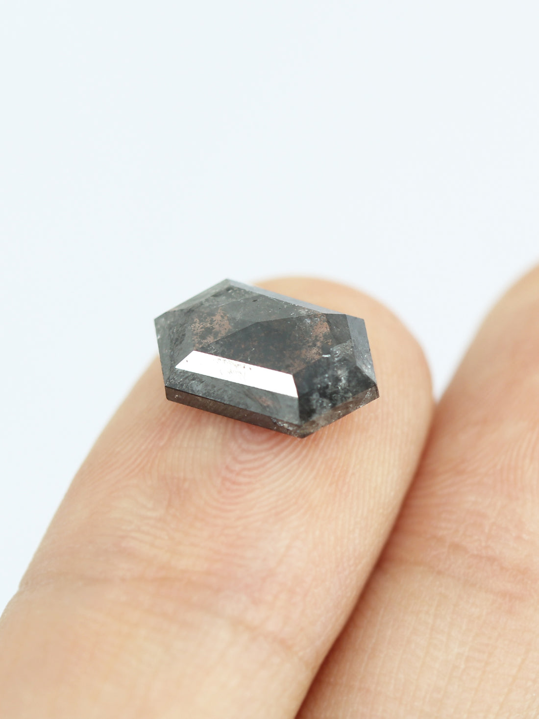 2.54CT Premium Salt and Pepper Hexagon Inventory SKU SPHEX-103