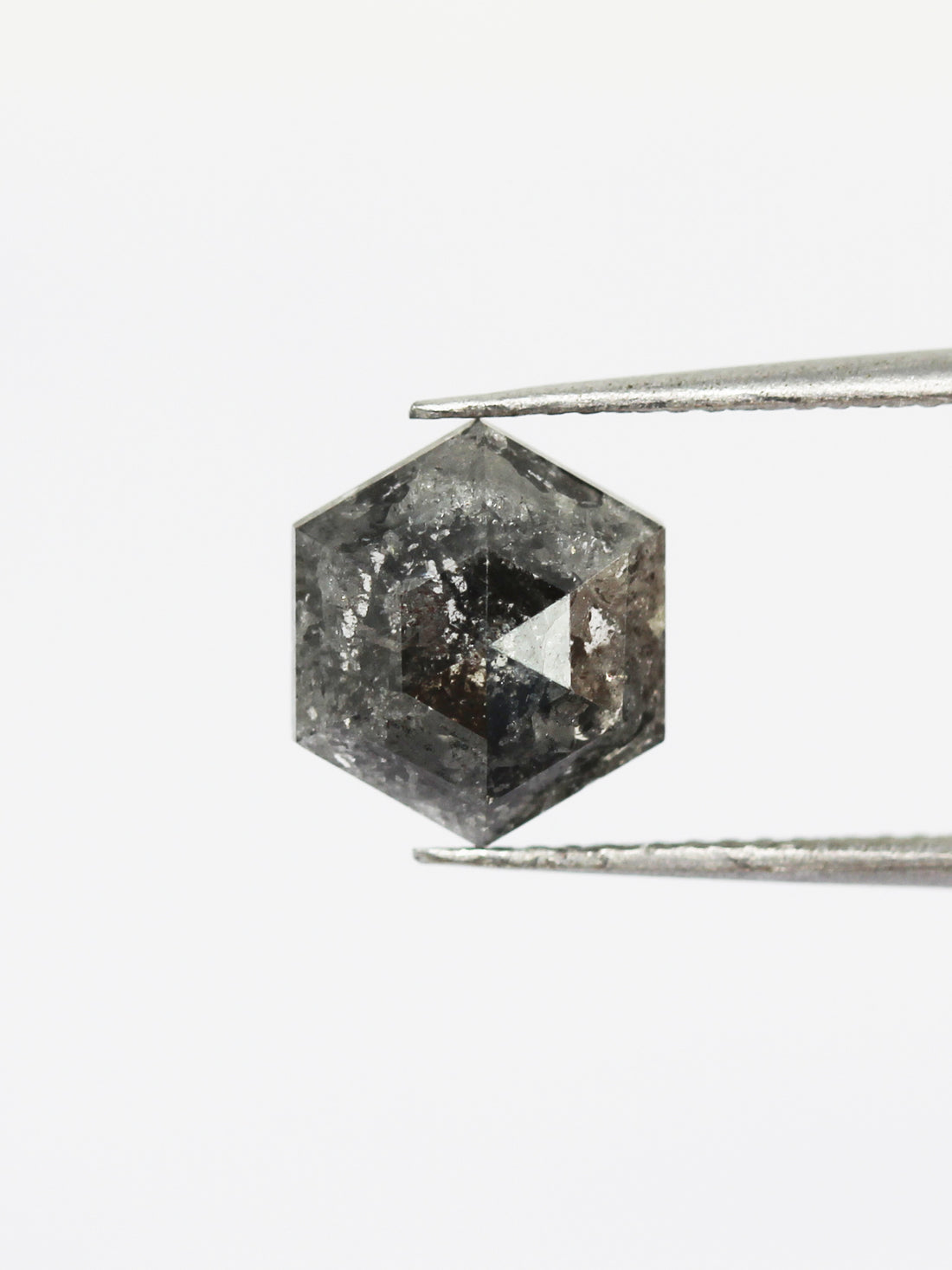 1,43 ct Salz- und Pfeffer-Sechseck-Inventar SKU SPHEX-47