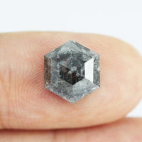 2.65CT Salt and Pepper Hexagon Inventory SKU SPHEX-13