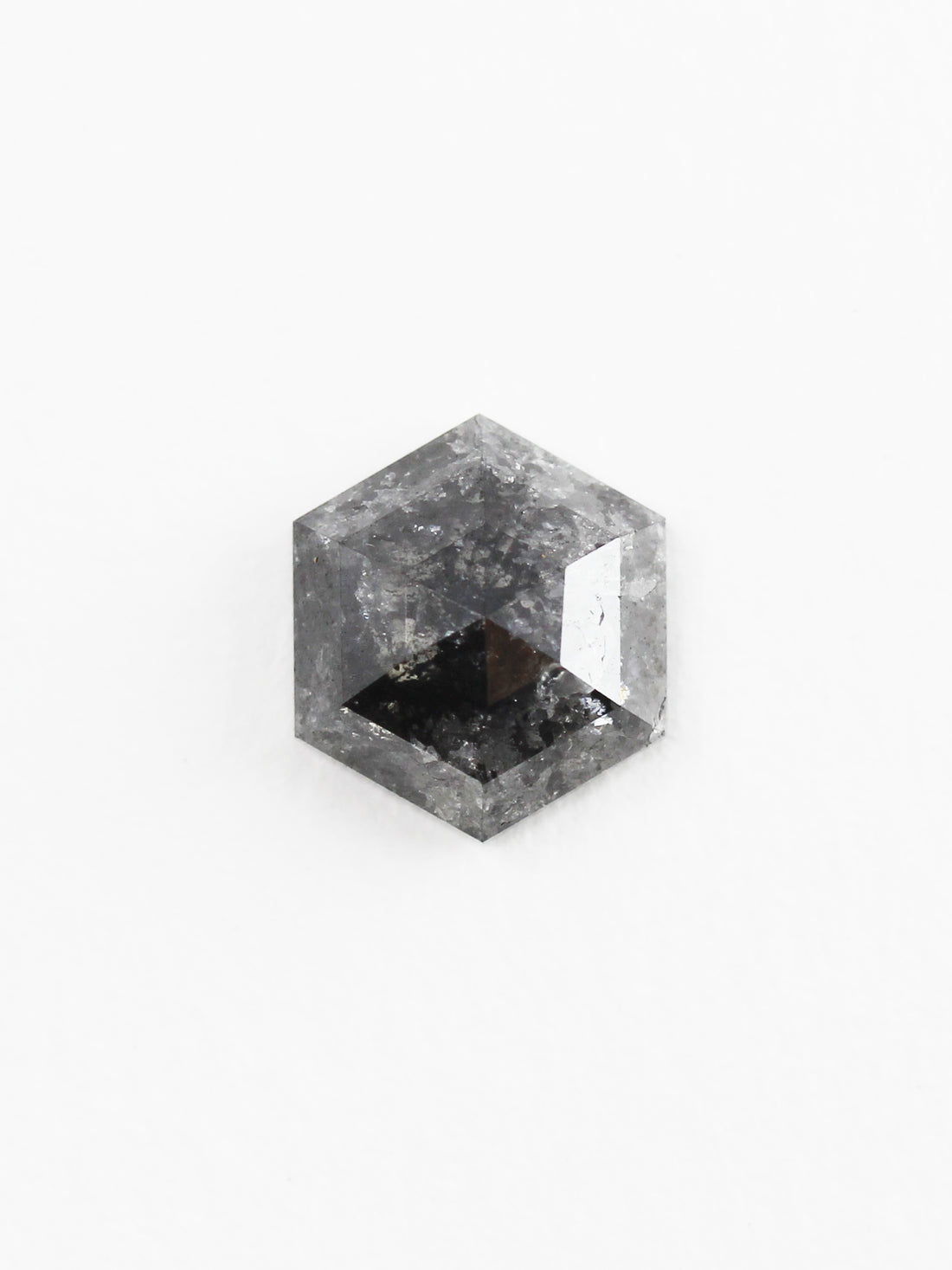 Inventaire hexagonal sel et poivre 1,90 ct SKU SPHEX-04