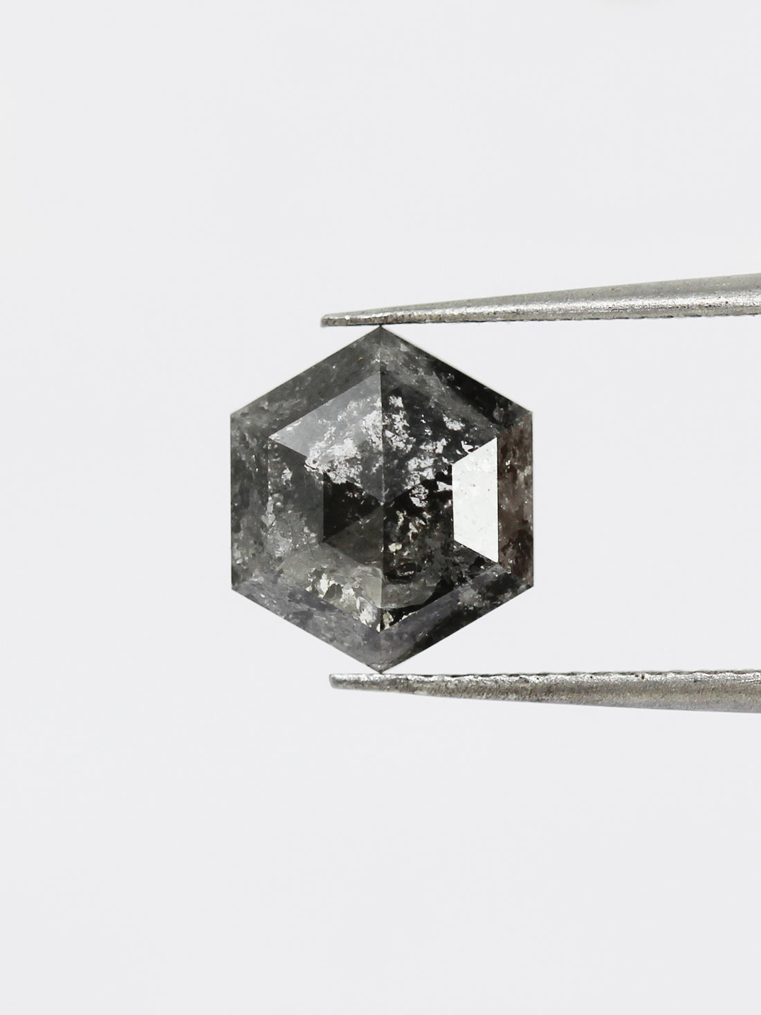 Inventaire hexagonal sel et poivre 1,90 ct SKU SPHEX-04