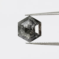 Inventaire hexagonal sel et poivre 1,90 ct SKU SPHEX-04