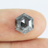 1,90 CT Salz- und Pfeffer-Sechskant-Inventar SKU SPHEX-04