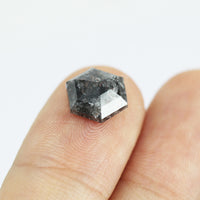 Inventaire hexagonal sel et poivre 1,90 ct SKU SPHEX-04