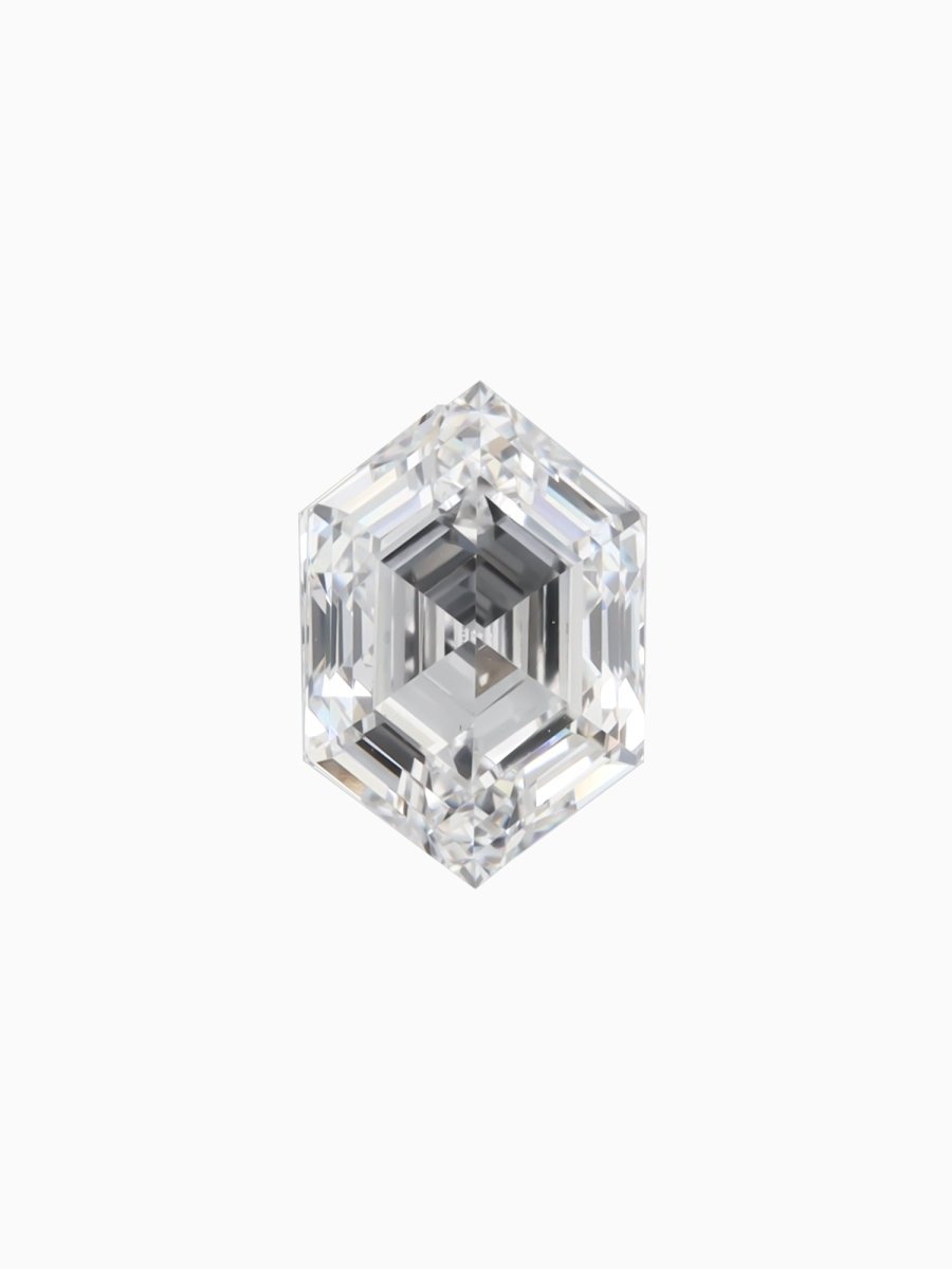 2.00ct | E/VVS2 Hexagon Shape Step Cut Lab Diamond (IGI) - HIDDENSPACE