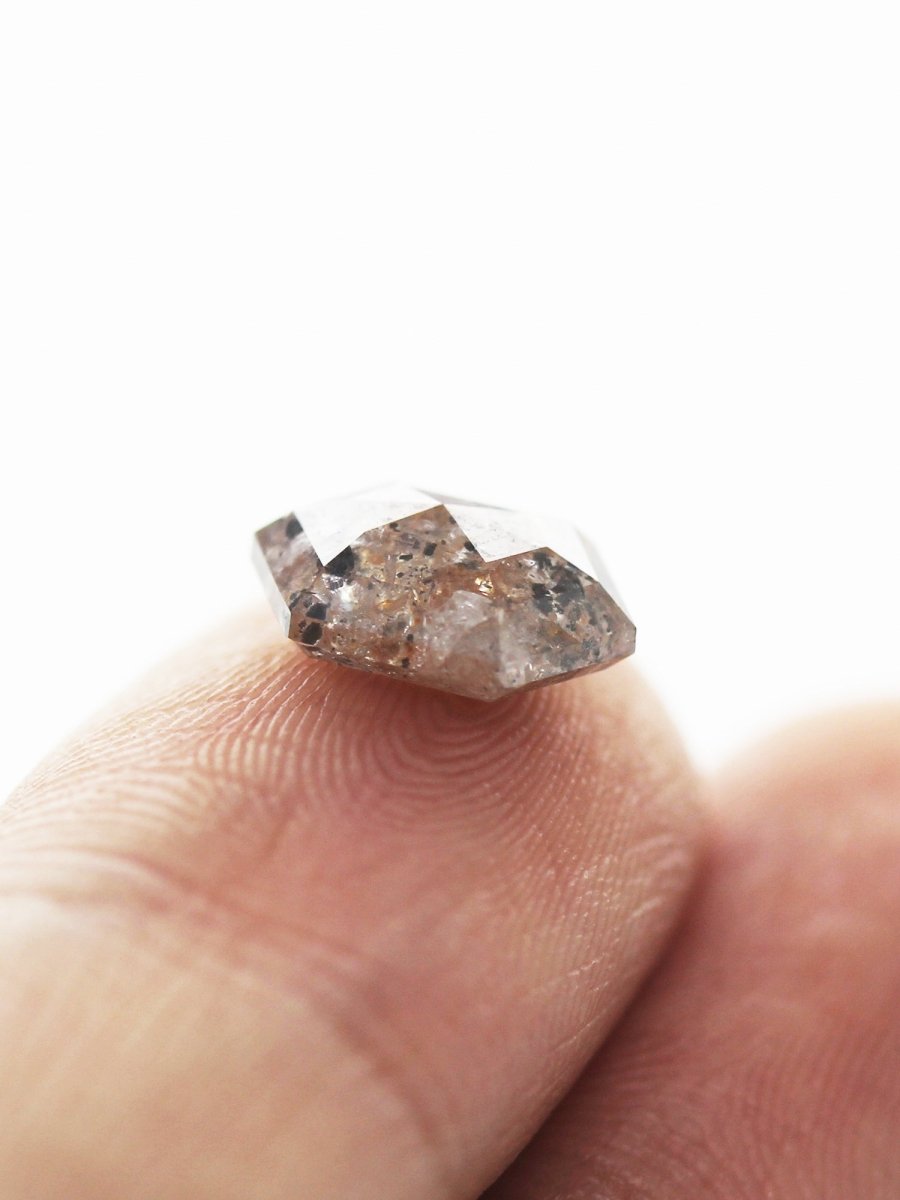 2.15CT Salt and Pepper Hexagon Inventory SKU SPHEXU-05