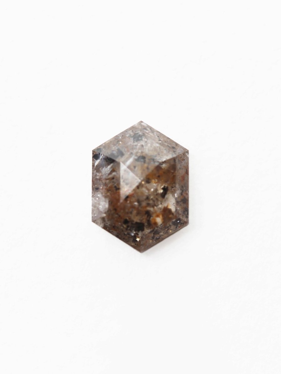 2.15CT Salt and Pepper Hexagon Inventory SKU SPHEXU-05