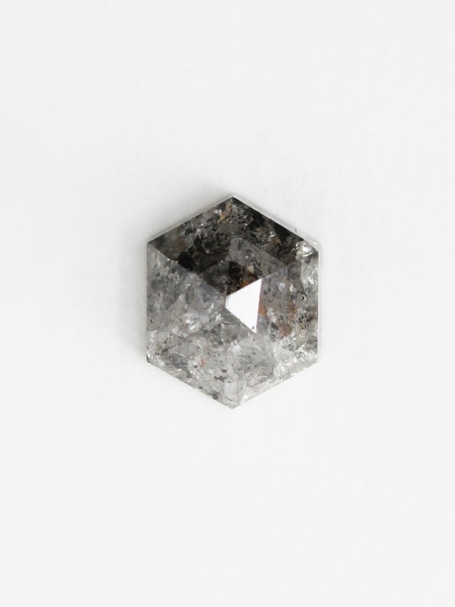 2,22 CT Salz- und Pfeffer-Sechskant-Inventar SKU SPHEXU-06