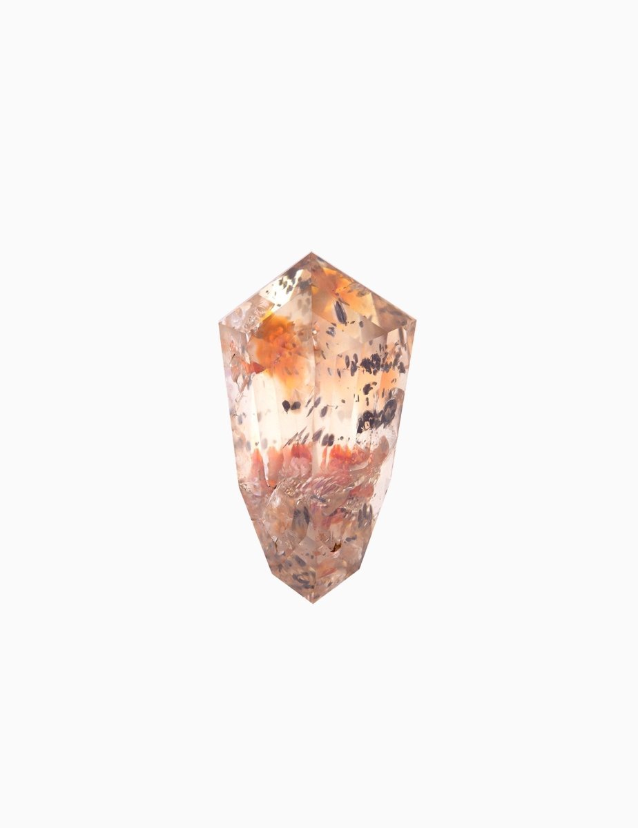 2.65CT Rustic Salt and Pepper Shield Inventory SKU SPSHLD - 01 - HIDDENSPACE