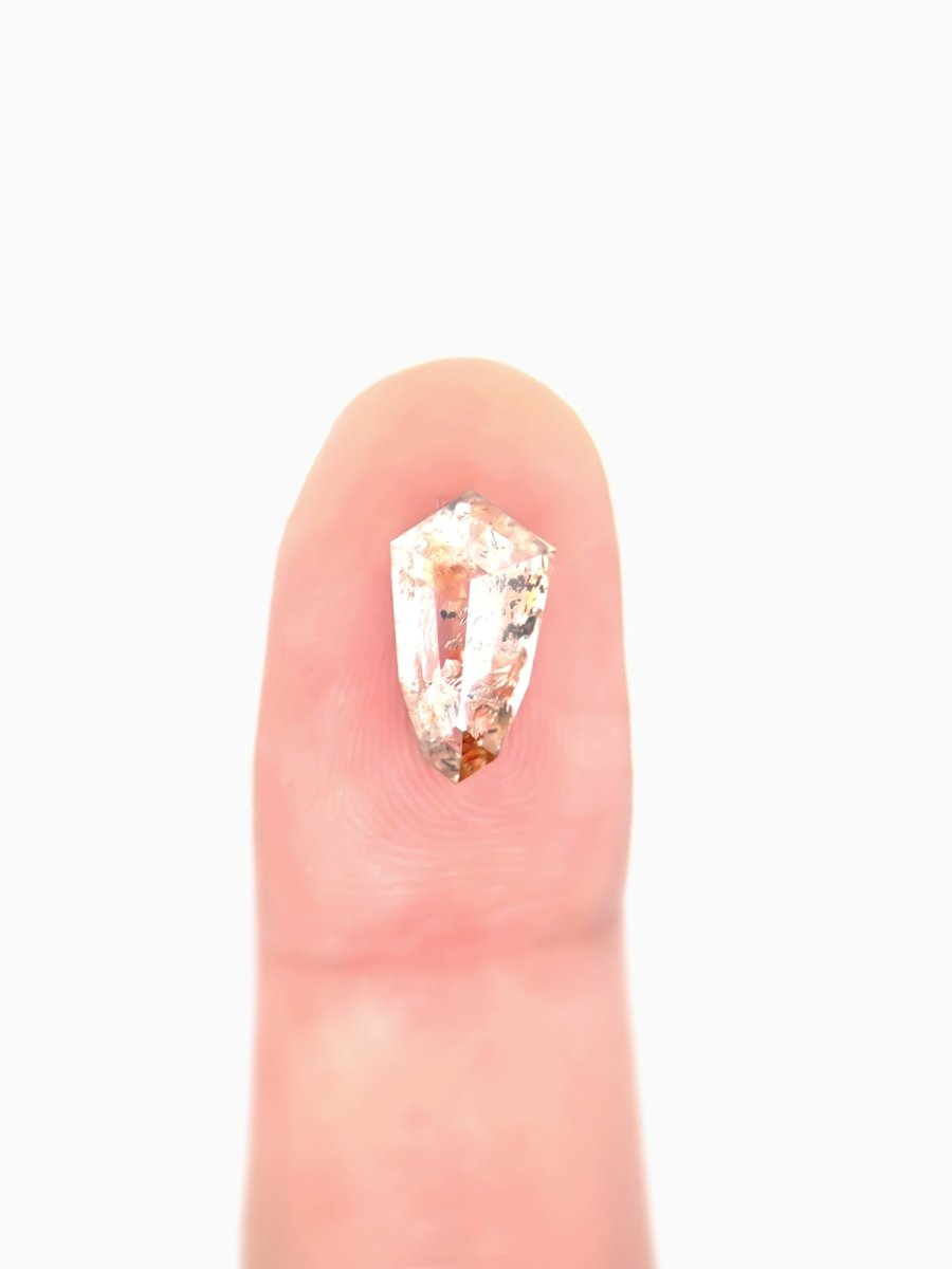 2.65CT Rustic Salt and Pepper Shield Inventory SKU SPSHLD-01