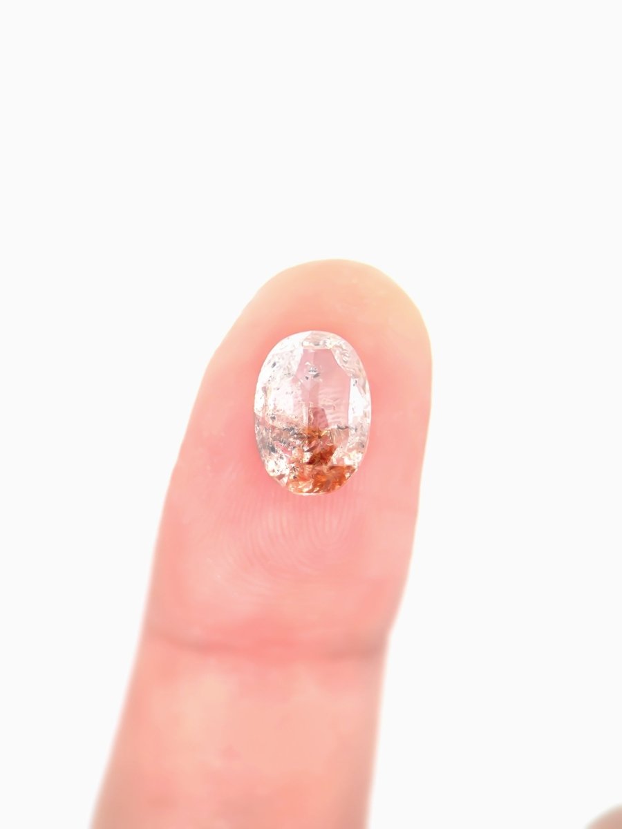 2.71CT Rustic Salt and Pepper Oval Inventory SKU SPOVAL-06