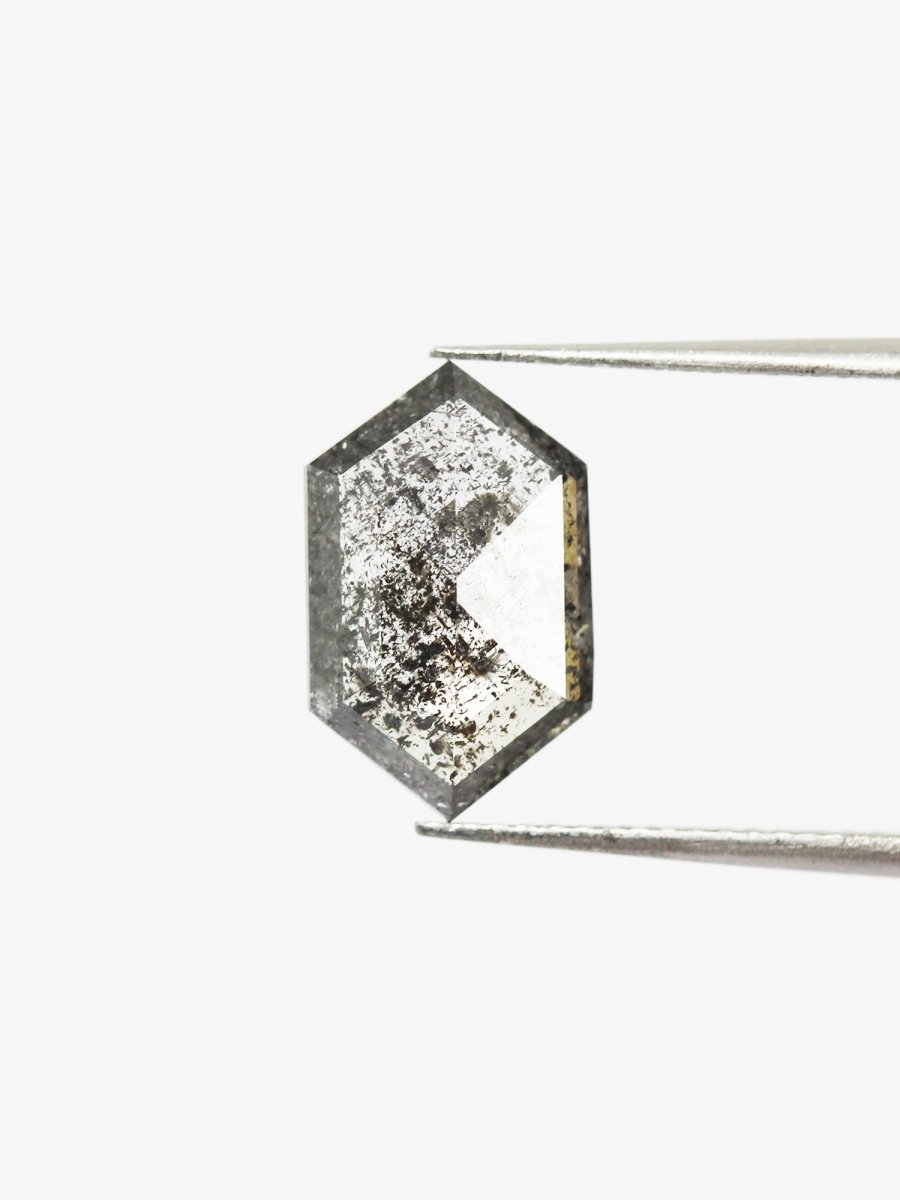 2.88CT Premium Salt and Pepper Hexagon Inventory SKU SPHEX-104